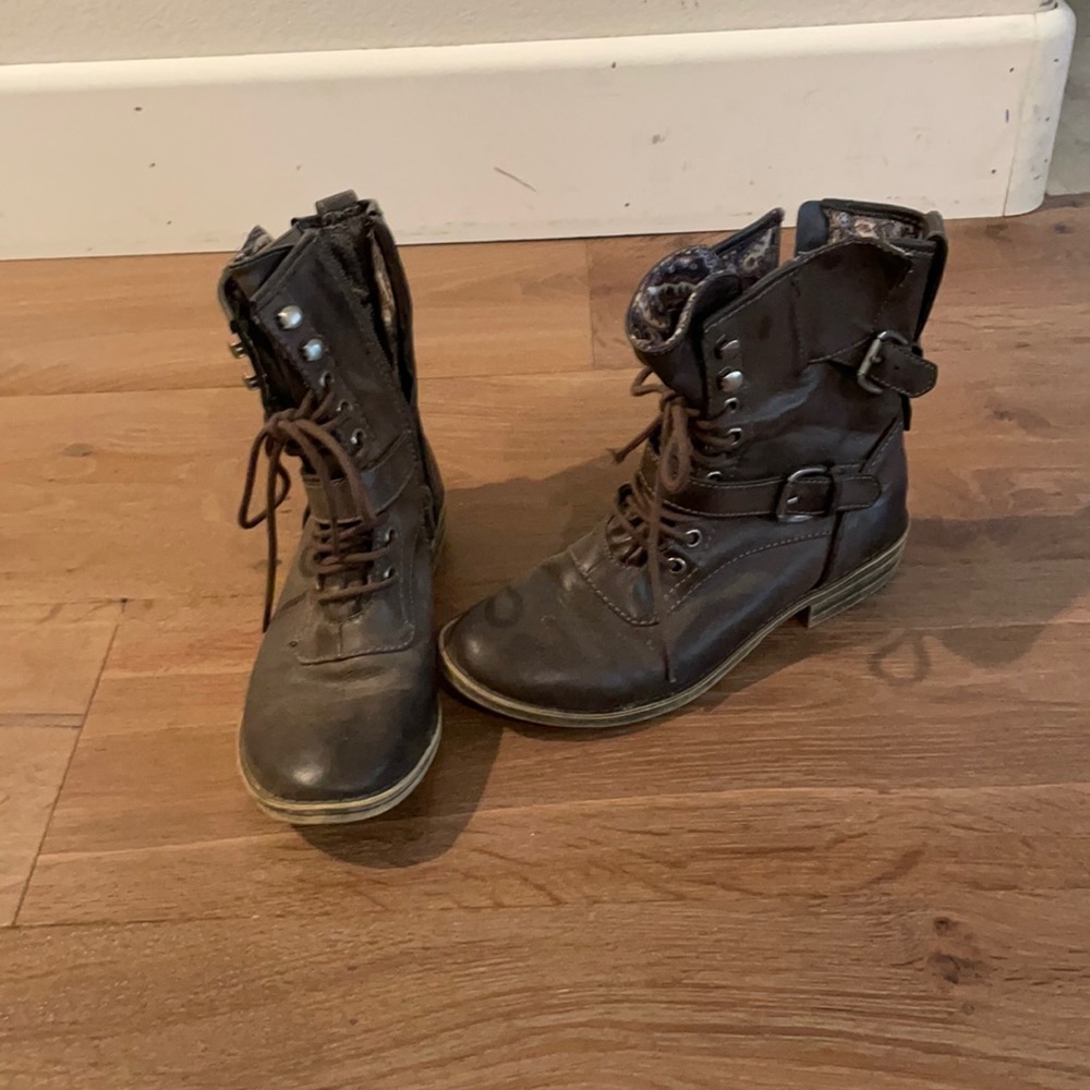 Brown American rag Moto boots